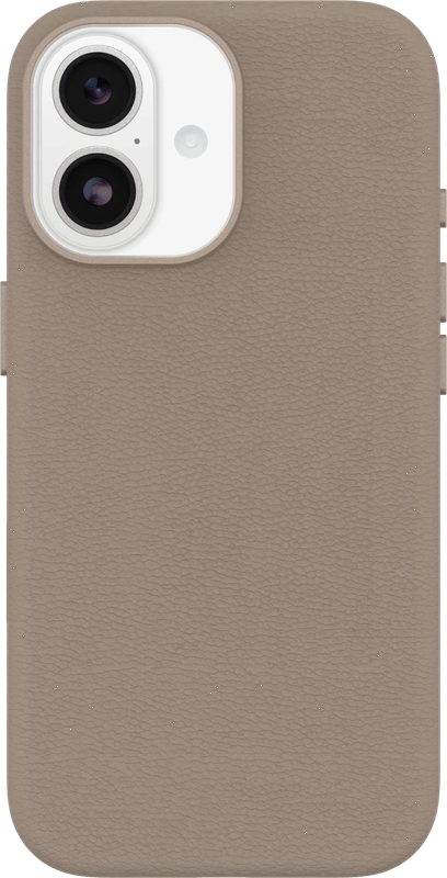 OtterBox Symmetry iPhone 17 Back Cover met MagSafe Magneet Leer Grijs