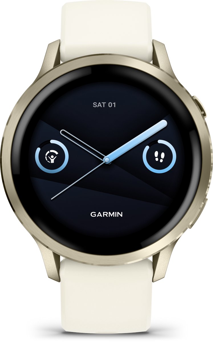 Garmin Venu 4 - Multisport smartwach - 41 mm - AMOLED - Goudkleurig/Creme