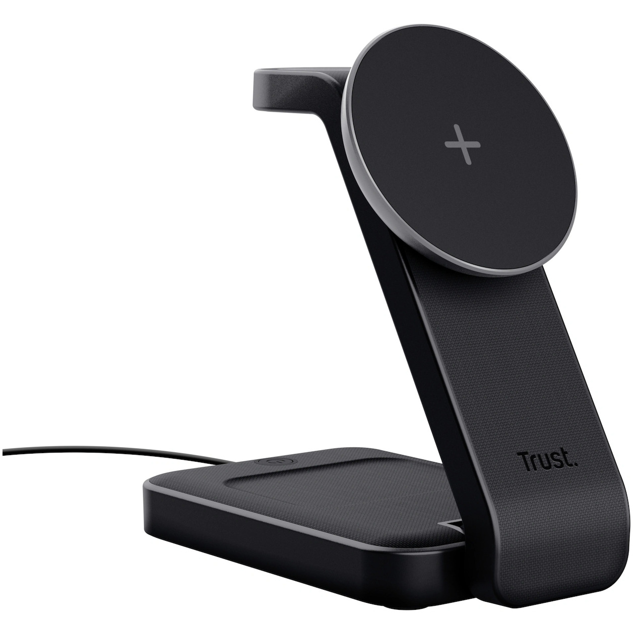 Trust Viro 3-in-1 Wireless Magnetic Charge Stand Oplader Zwart