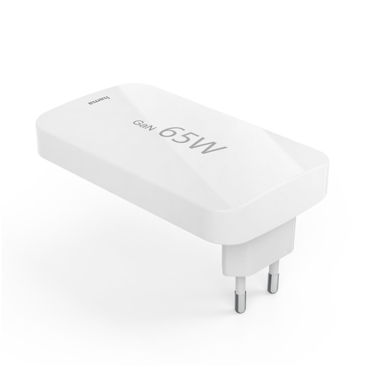 Hama Snellader 2x USB-C 1x USB-A platte mini-oplader PD 65 W Oplader Wit