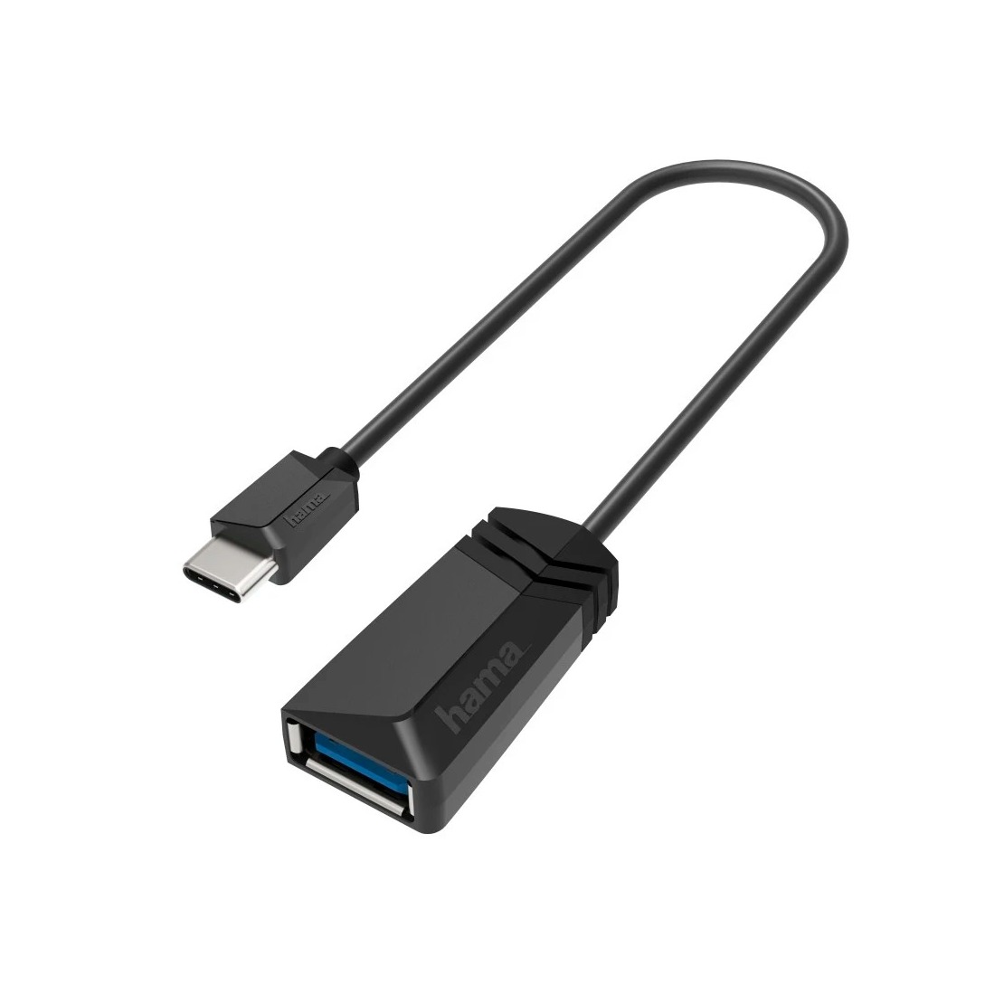 Hama USB-C-OTG-Adapter Cable to USB-A, USB 3.2 Gen1, 5 Gbps Kabel Zwart