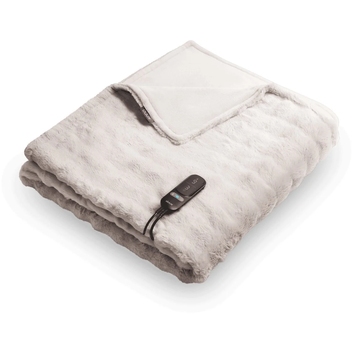 Duux Yentl Overblanket Bubble Rabbit Faux Fur (200 x 200) Elektrische deken Grijs