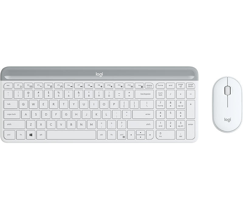 Logitech MK470 Slim desktop set wit