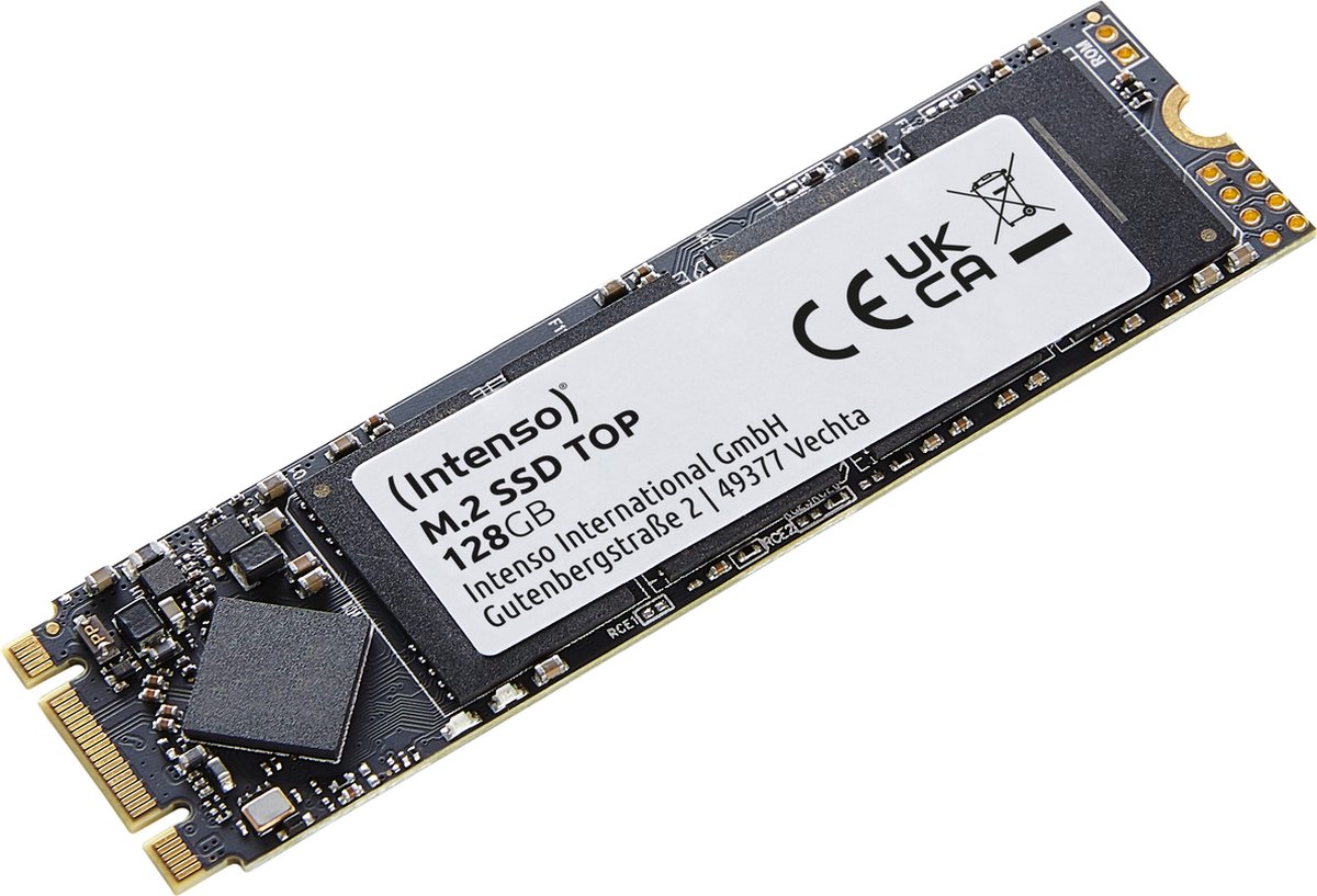 (Intenso) M.2 SSD SATA III Top - Interne SSD - 2280 - SATA III - 128GB - 550MB/s (3832430)