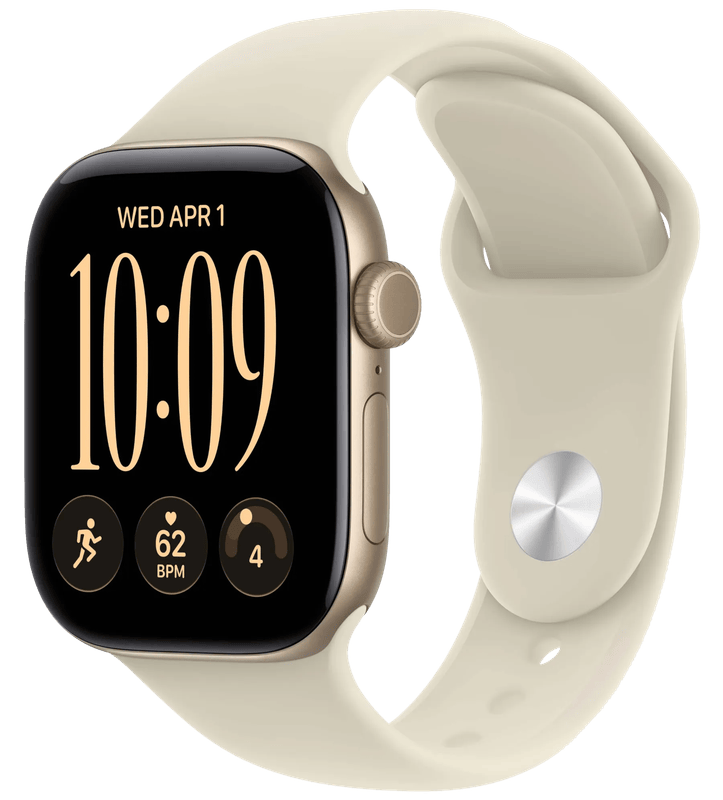 Apple Watch Series 12 42mm Goud Sportband M/L