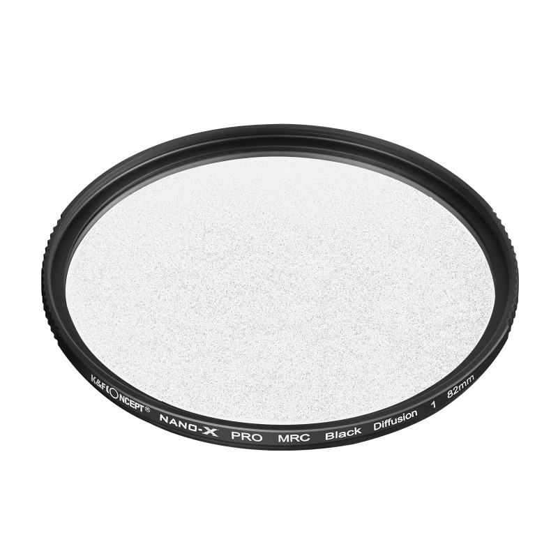 K&F Concept 1/1 black mist filter Nano X 77mm - waterdicht en krasbestendig met groene coating