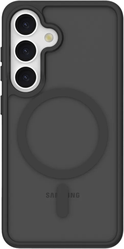 Just in Case Back Cover met Valbescherming Samsung Galaxy S24 Zwart met Magneet