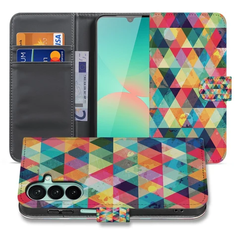 Bookcase Hoesje Samsung Galaxy A27 Geruit