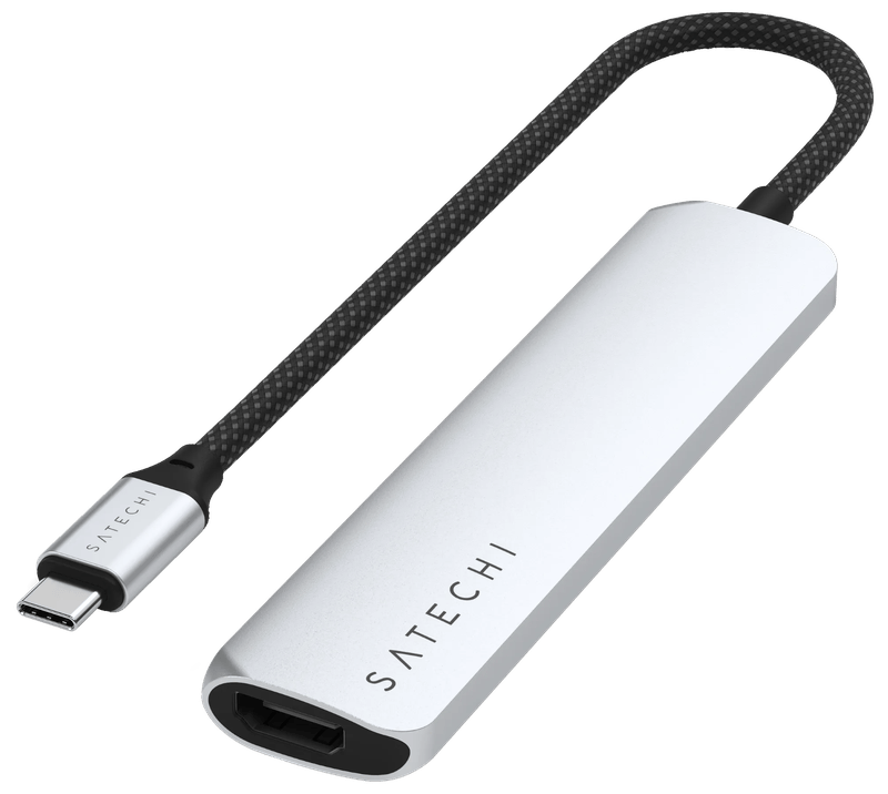 Satechi Type C Slim Multi-Port Adapter V2 Space Grey
