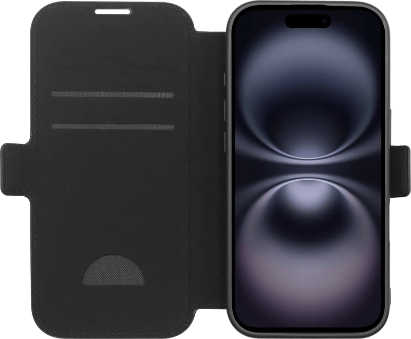 BlueBuilt Apple iPhone 17 Book Case Leer Zwart