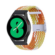 Braided nylon bandje - Geel / oranje - Huawei Watch 5 - 46mm