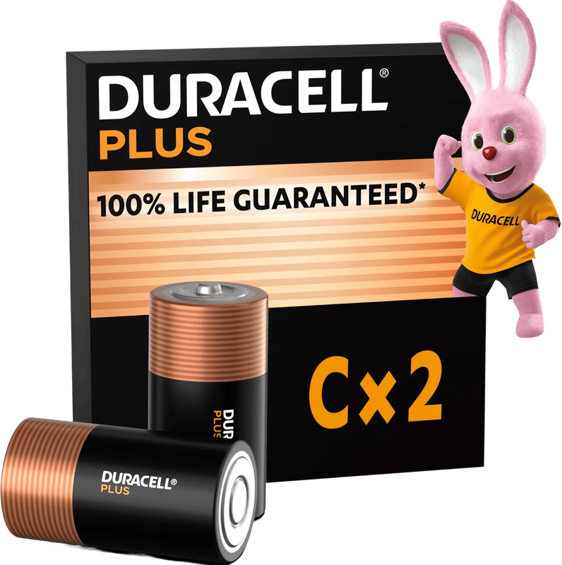 Duracell Alkaline Plus C-batterijen 2 stuks