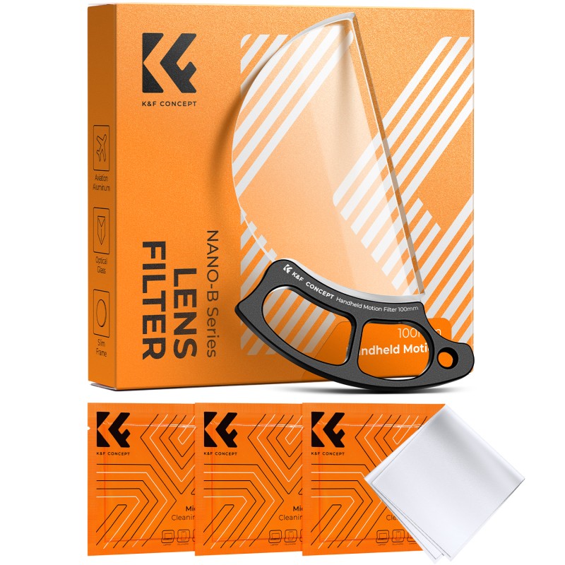 K&F Concept 100mm handheld motion blur smear filter met houder