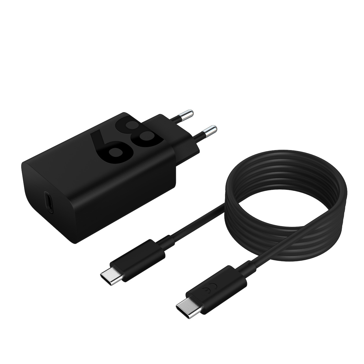 Lenovo 68W USB-C oplader incl. USB-C kabel Oplader Zwart