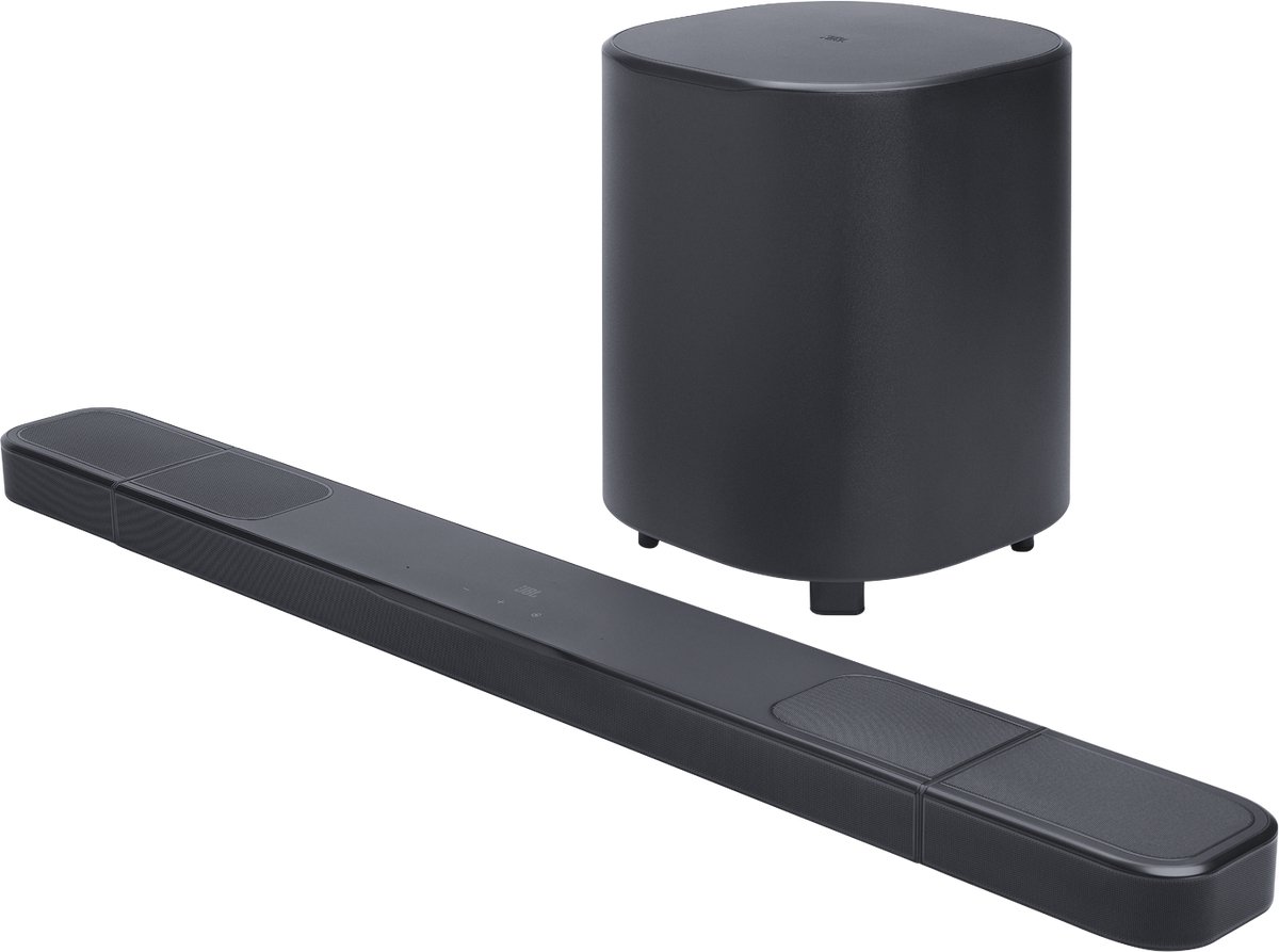JBL Bar 1000MK2 - 7.1.4 Dolby Atmos Soundbar - Draadloze Subwoofer & Afneembare Surround Speakers - Premium Home Cinema Systeem - DTS:X - HDMI eARC - WiFi, AirPlay & Chromecast - Zwart