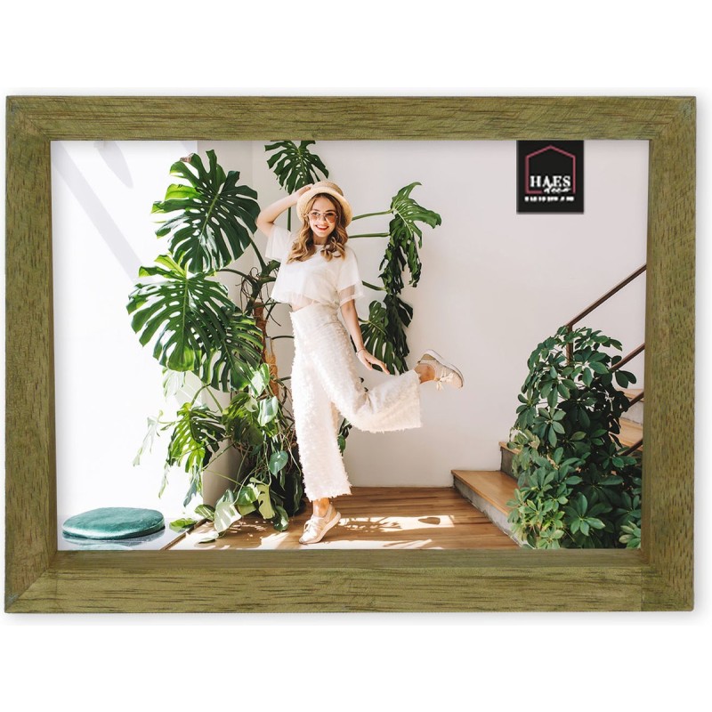 Haes Deco Houten Fotolijst Almeria in rustiek bruin voor 1 foto 15x10 cm liggend/horizontaal (formaat 16,3 x 11,3 cm) - SP11615