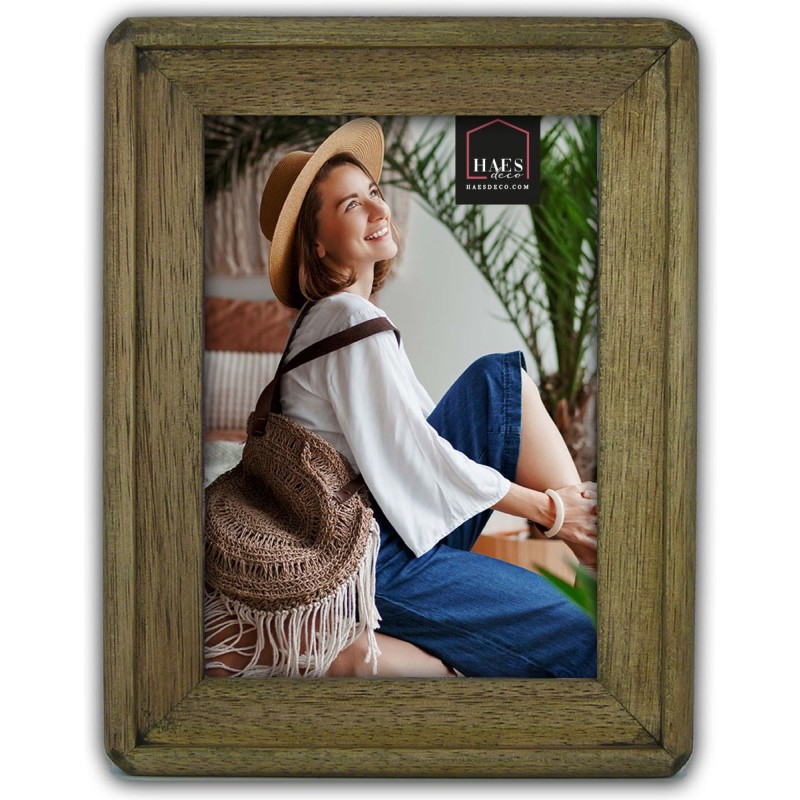 Haes Deco Houten Fotolijst Malaga in rustiek bruin voor 1 foto 13x18 cm (formaat 17,8 x 22,8 cm) - SP11418