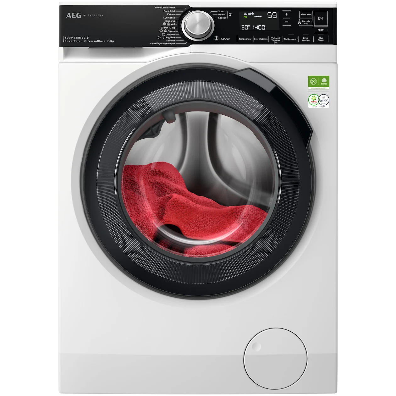 AEG LR87BADEN Wasmachine Wit