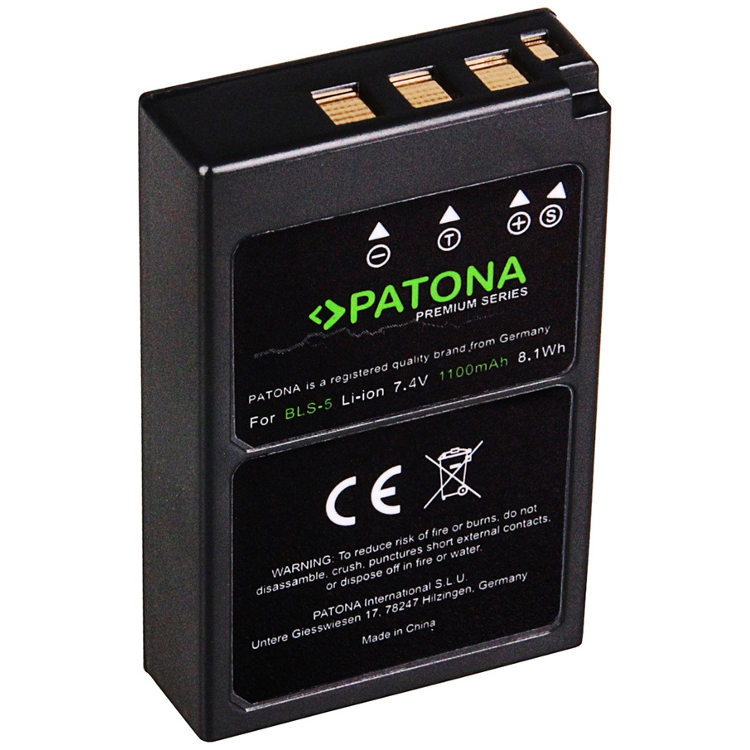 Olympus BLS-5 / PS-BLS5 accu (Patona Premium)