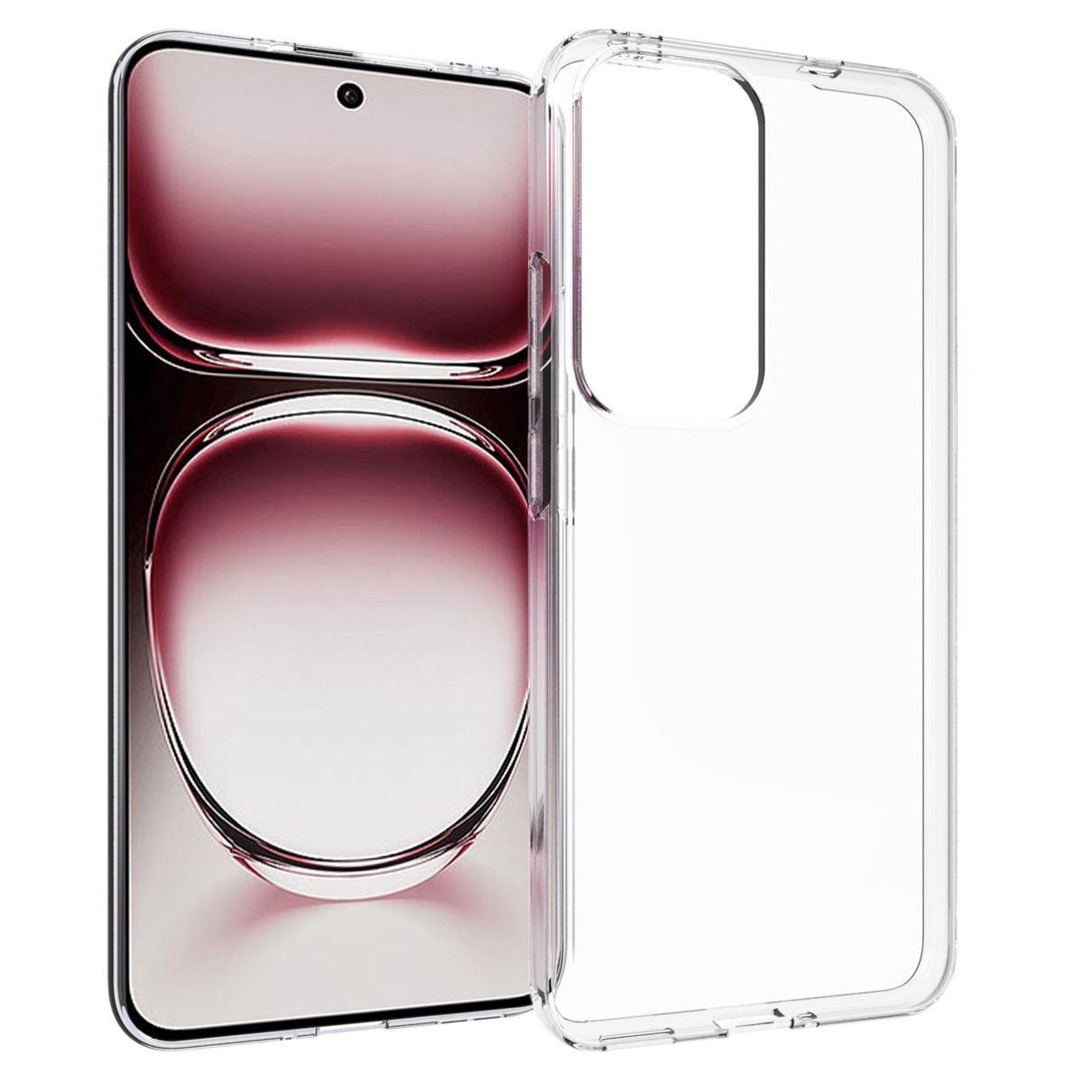 Accezz Clear Backcover Oppo Reno 12 Pro Telefoonhoesje Transparant