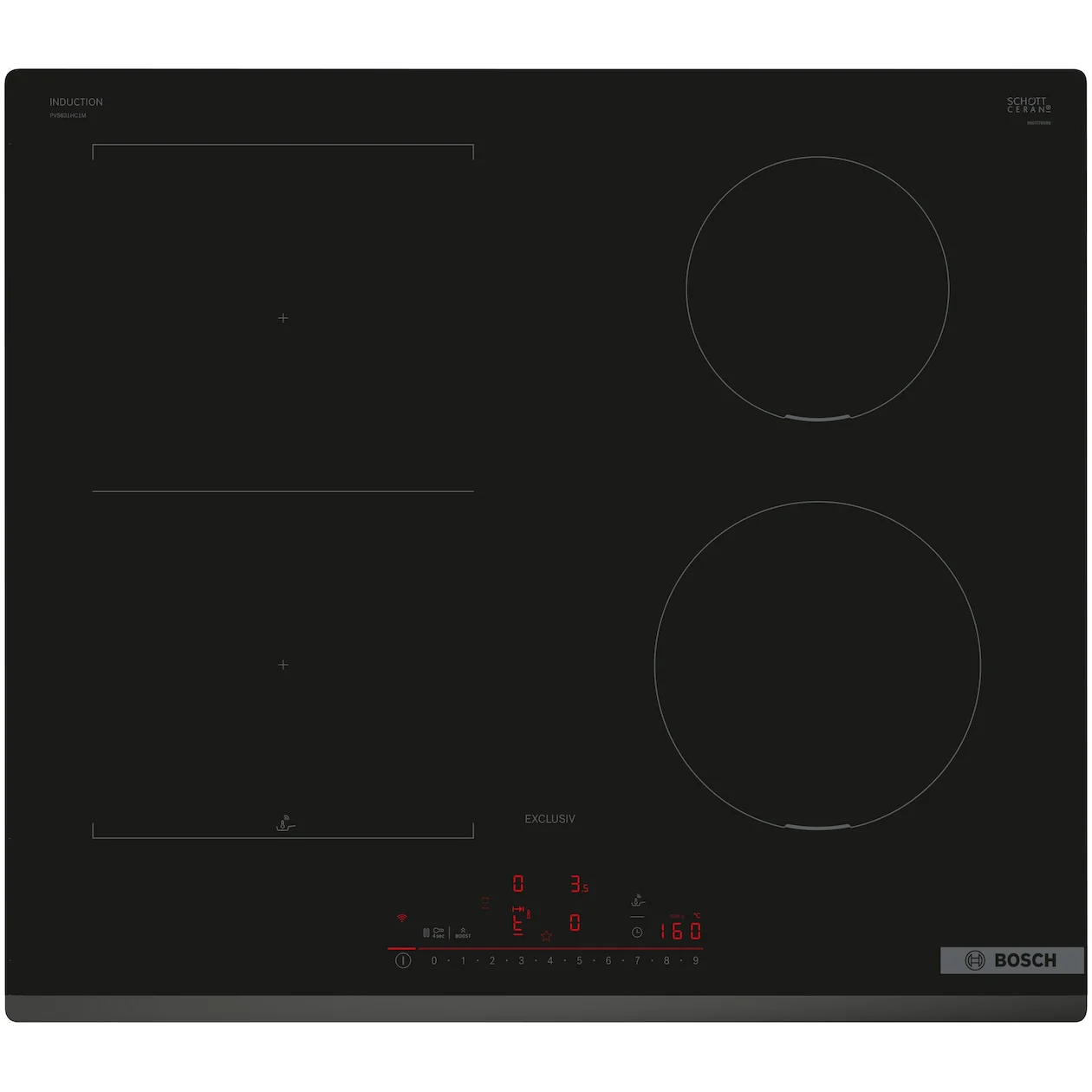 Bosch PVS631HC1M EXCLUSIV Inductie kookplaat Zwart