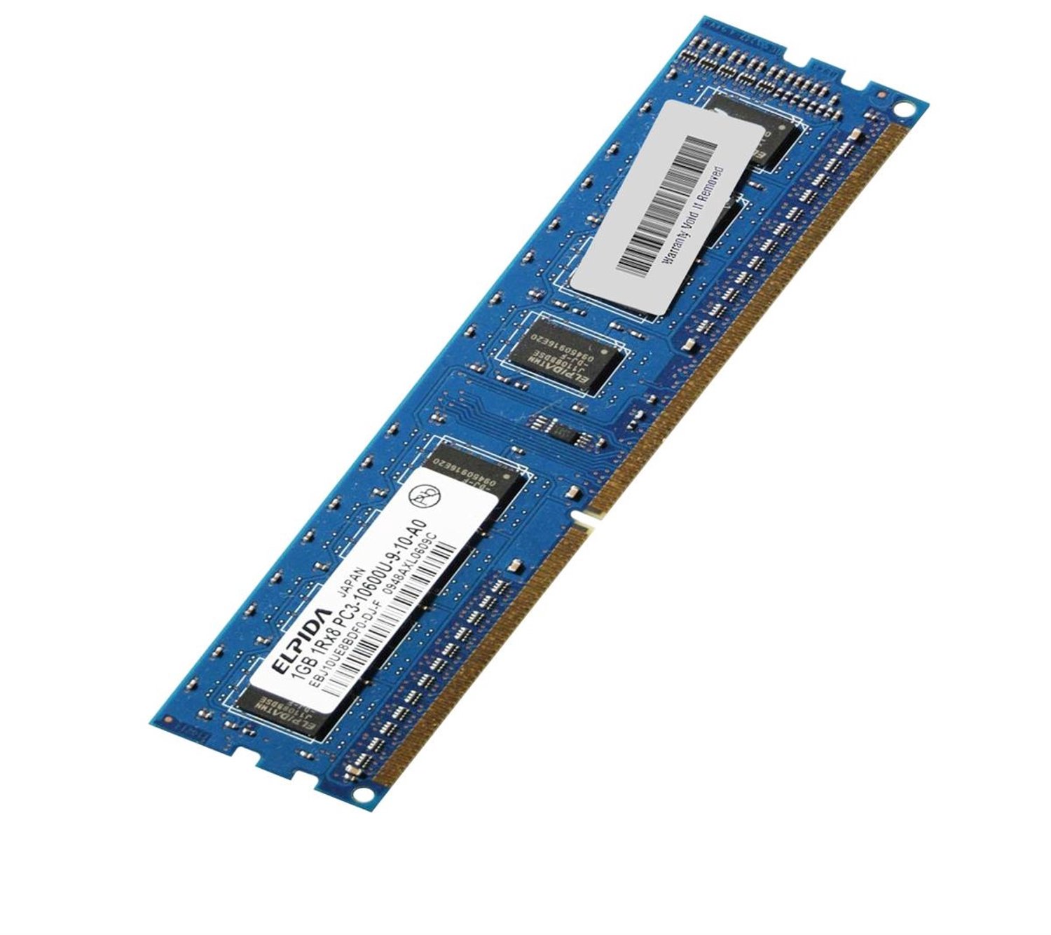 Elpida EBJ10UE8BDF0-DJ-F – 1GB DDR3 1333MHz DIMM Desktop Geheugen – PC3-10600U