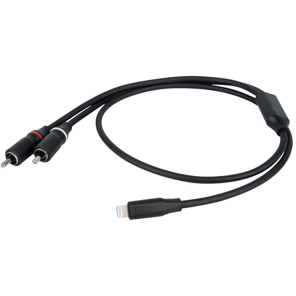 DAP FL100 verloopkabel lightning naar 2x RCA male 150cm
