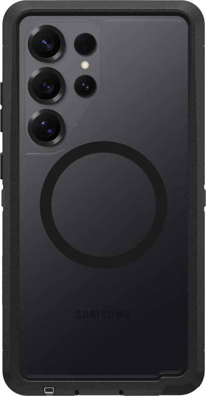 OtterBox Defender Samsung Galaxy S25 Ultra Back Cover met Magneet Transparant Zwarte Rand