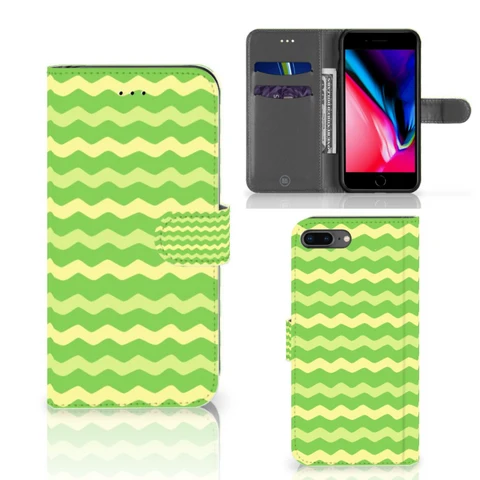 Apple iPhone 7 Plus | 8 Plus | Telefoon Hoesje | Waves Green