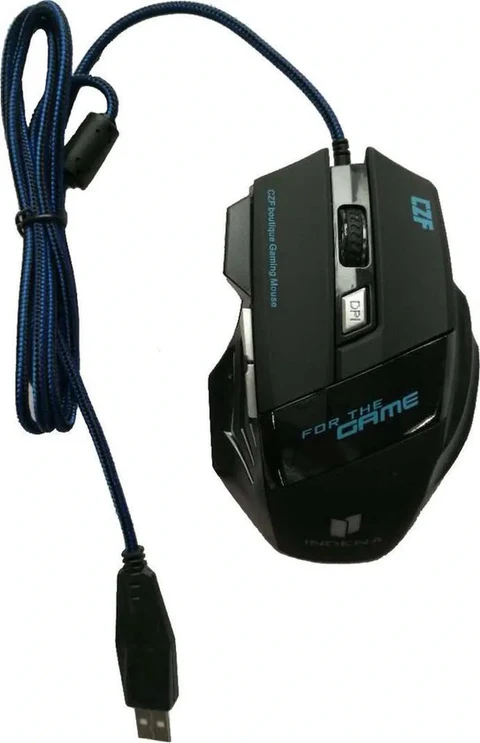 Gaming muis bedraad - 3200 DPI - 6 knoppen - USB optisch - Ergonomisch - 1,5 m kabel - Zwart