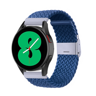 Braided nylon bandje - Blauw - Samsung Galaxy watch 7 / Galaxy Watch FE - 40mm & 44mm