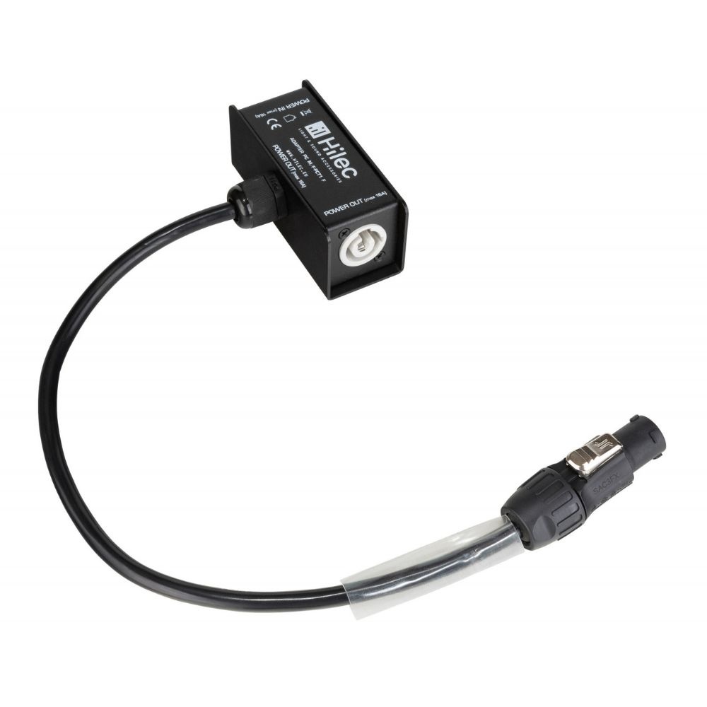 Hilec Adapter van PowerCON IN/UIT naar PowerCON True1 UIT