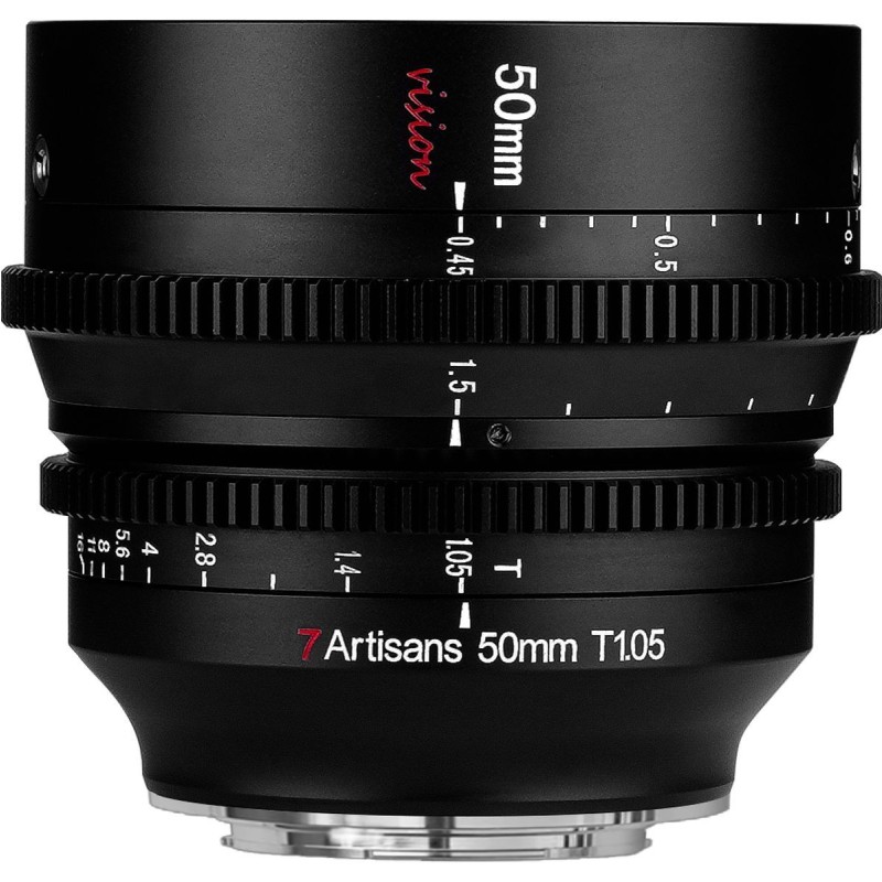 7Artisans 50mm T1.05 MFT (Pana/Olympus) Cine APS-C Black