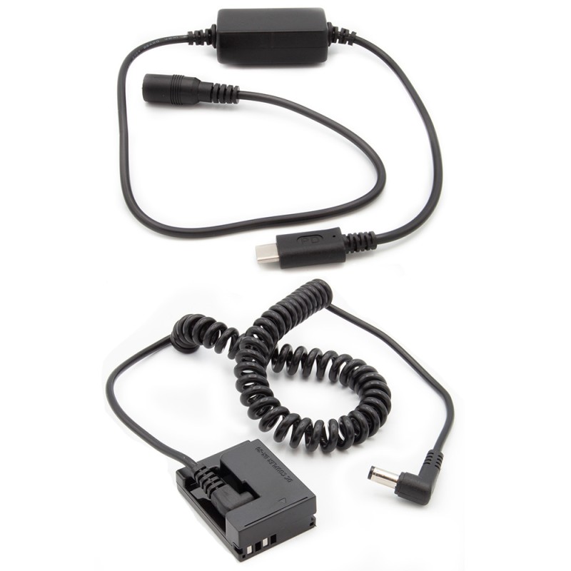 Dummy accu USB-C adapterset DR-80 accutype Canon NB-10L