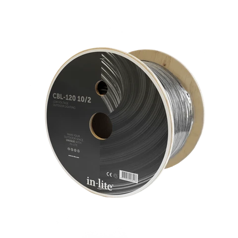 In-Lite 10/2 Kabel - CBL-40 / CBL-120 / CBL-160 - 12V Kabel voor Tuinverlichting · winkelcode INL-10600401 -10/2-120-YE