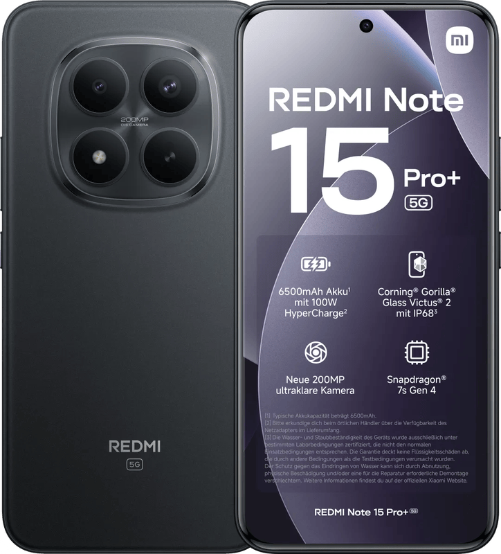 Redmi Note 15 Pro+ 256 Zwart 5G