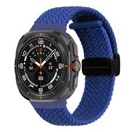 Braided band met D-buckle sluiting - Blauw - Samsung Galaxy Watch Ultra / Ultra 2 - 47mm