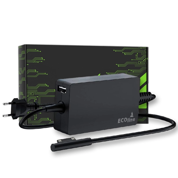 EcoLine - Oplader / AC Adapter - Compatibel Met De Microsoft Surface Pro 3 i Pro 4 - 12V 2.58A 36W