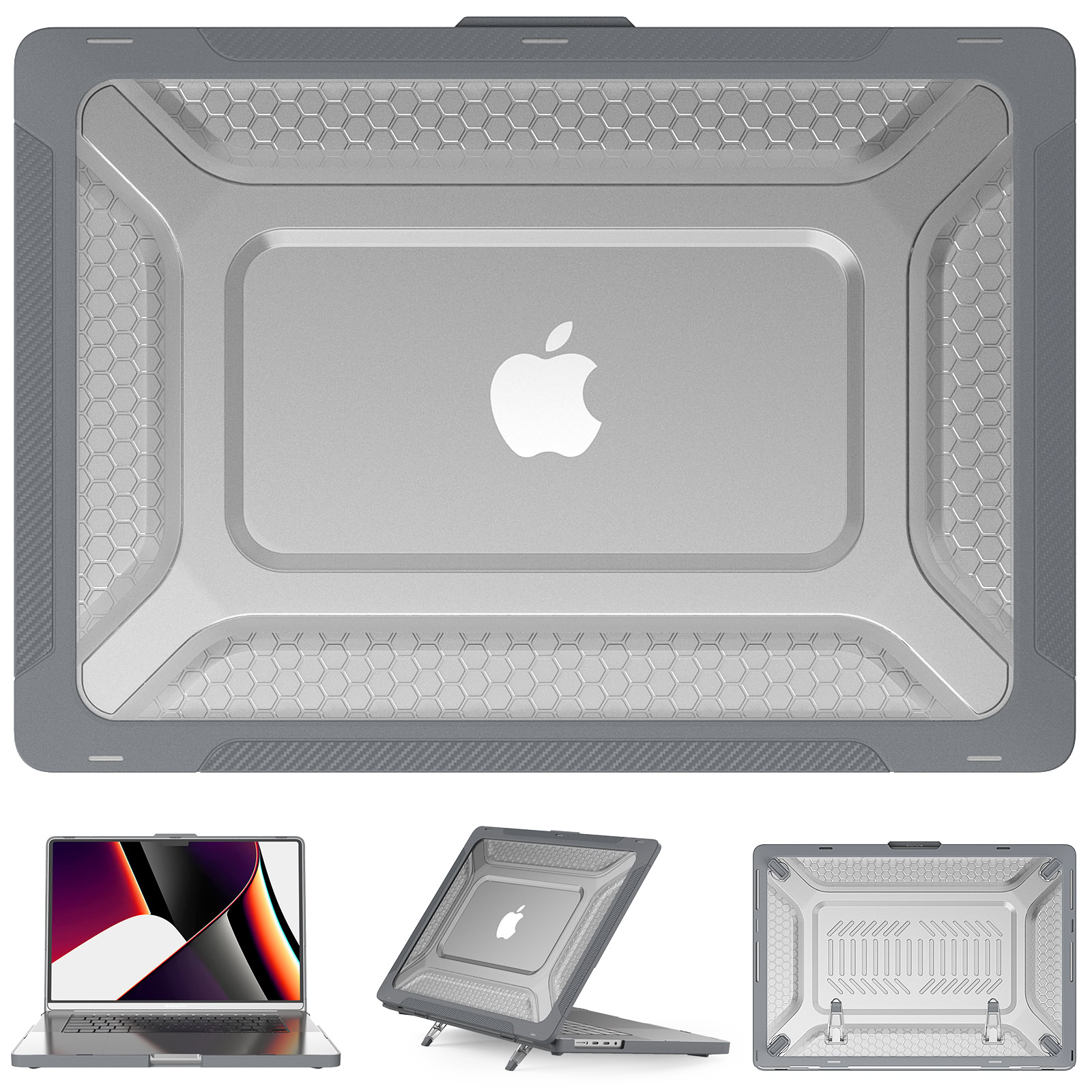 Turtle Shift Laptopcover Shield MacBook Pro 16 inch 2026 / 2025 / 2023 / 2021 - Grijs