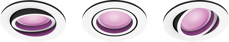 Philips Hue Centura inbouwspot White and Color - rond - Wit - 3-pack