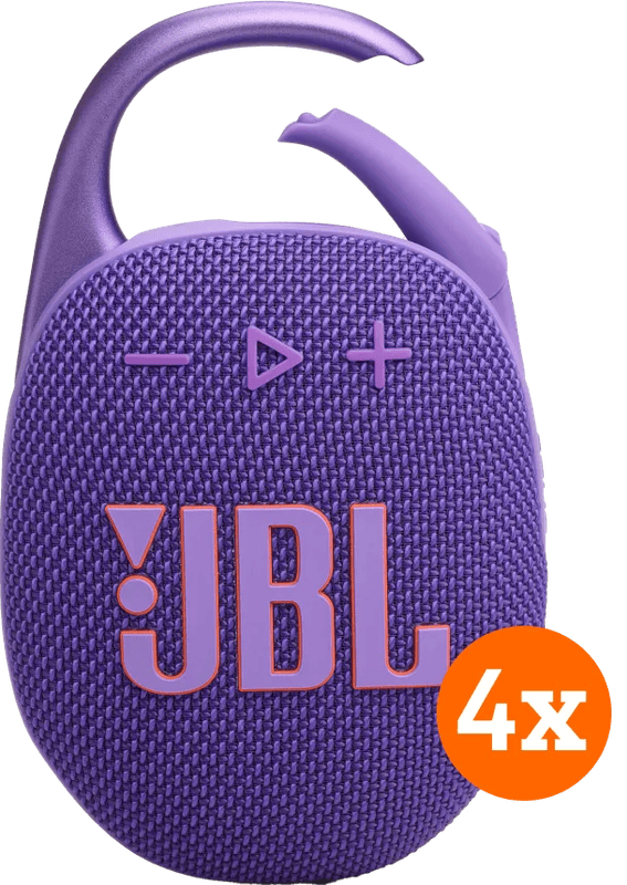 JBL Clip 5 Paars 4-pack