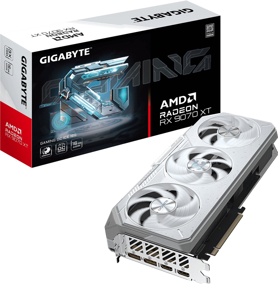 VGA Gigabyte Radeon RX 9070 XT GAMING ICE 16GB OC