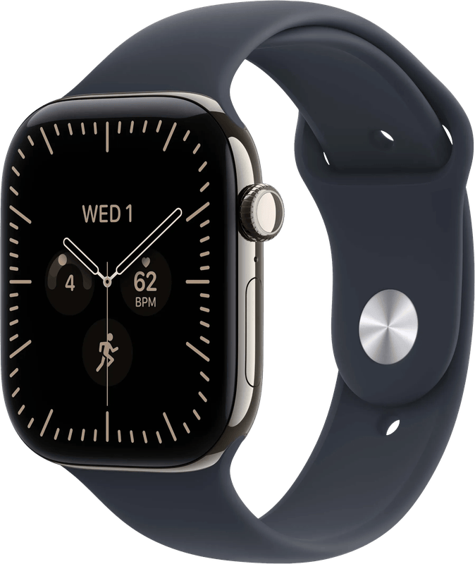 Apple Watch Series 12 Cellular 46mm Titanium Naturel Sportband S/M