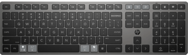 HP 720 Dual-Mode Draadloos Toetsenbord QWERTY