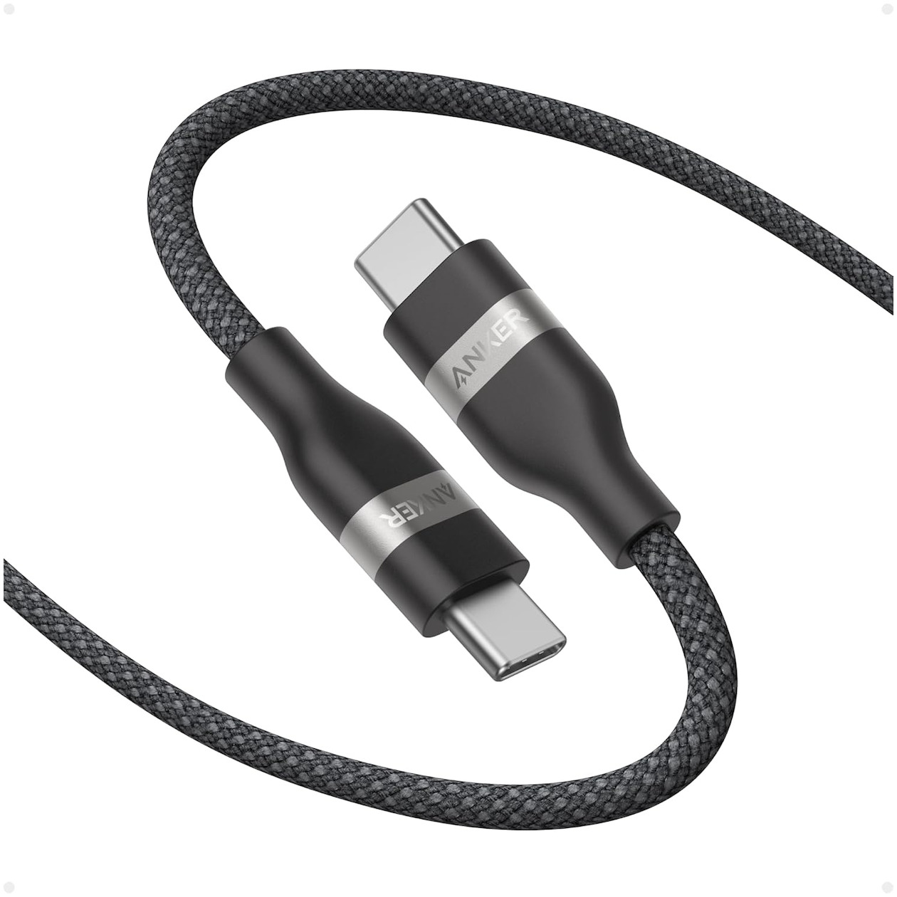 Anker USB-C to USB-C Cable (0.9m Upcycled-Braided) Kabel Zwart