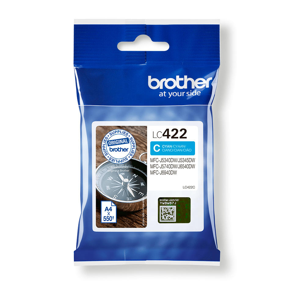 Brother LC-422C cyaan