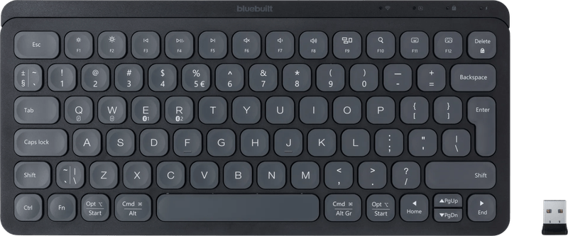BlueBuilt Draadloos Bluetooth Toetsenbord Premium Mini QWERTY