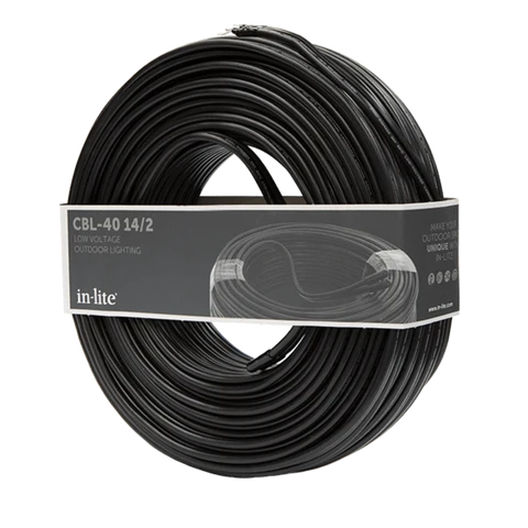 In-Lite 14/2 - Kabel CBL-25 / CBL-40 / CBL-200 - 12V Kabel voor Tuinverlichting · winkelcode INL-10600200-14/2-40-YE