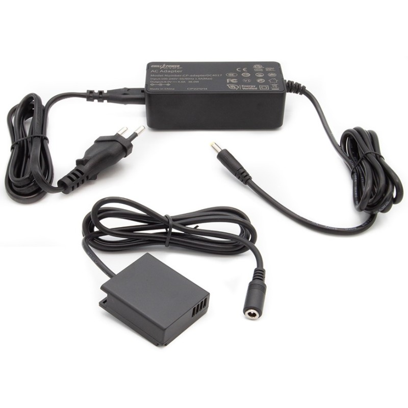 ChiliPower Netadapter DR-BLE9 voor Panasonic - plus DMW-BLG10 / DMW-BLE9 dummy accu - Adapter Kit