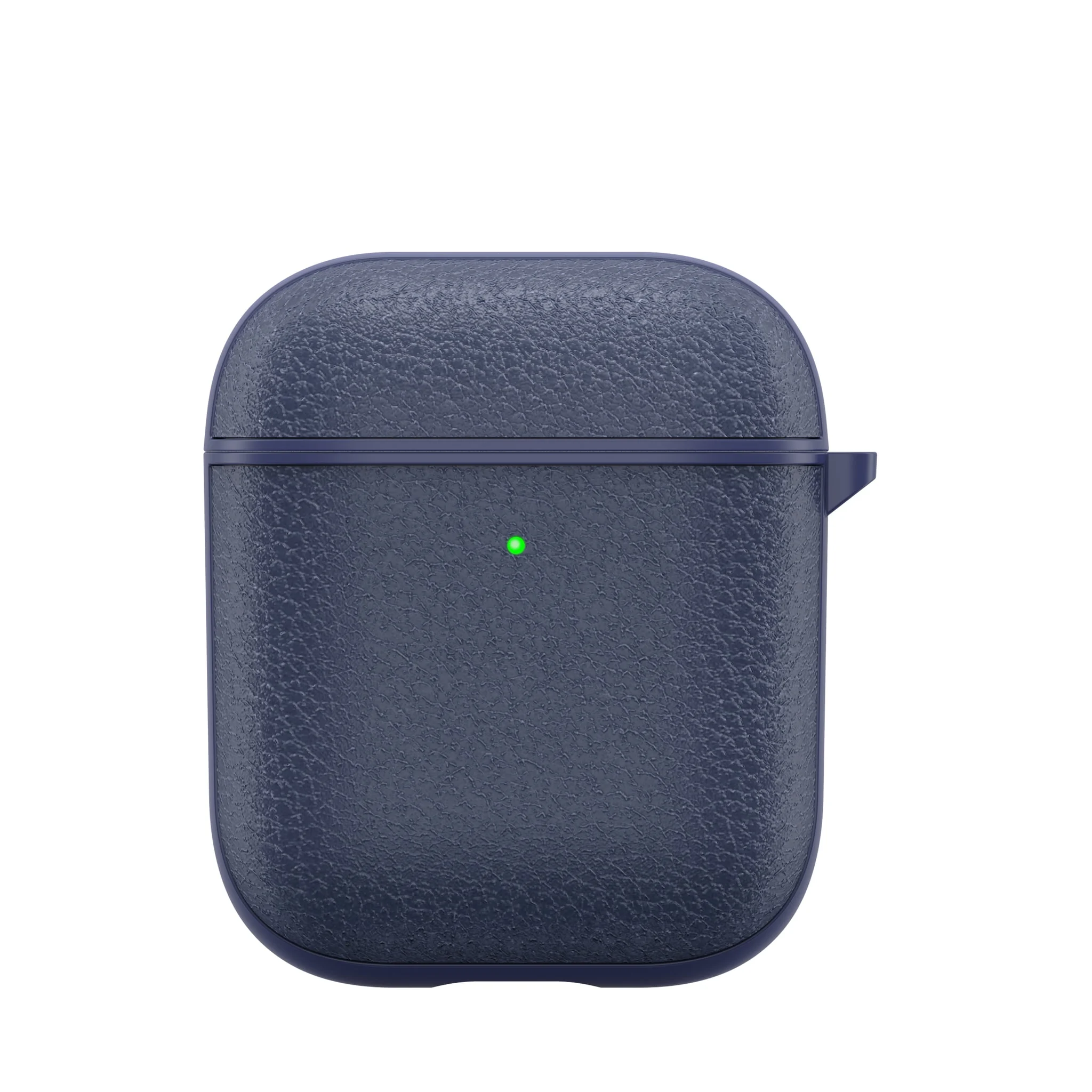Genuine Leather AirPods Hoesje - Airpods 1 en AirPods 2 - Blauw